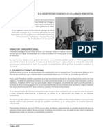 Milton Friedman, padre del monetarismo