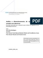 Analise e Dimensionamento de Vigas de Betao Armado Com Aberturas