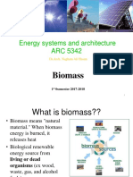 Energy Systems and Architecture ARC 5342: Biomass