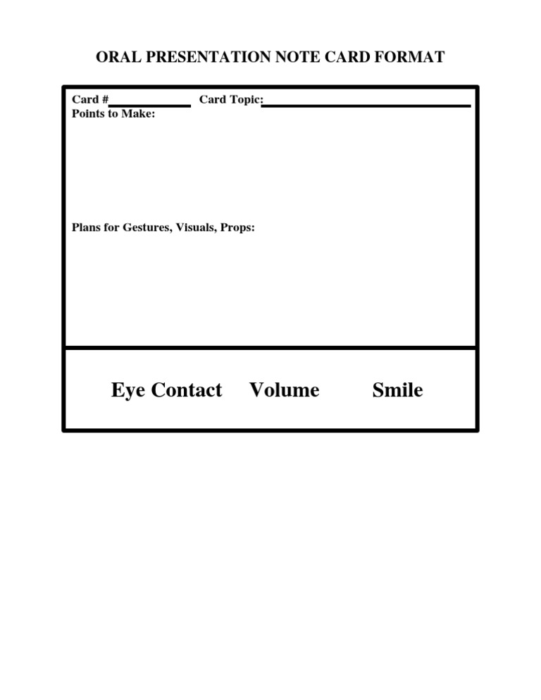 Oral Presentation Note | PDF | Vision