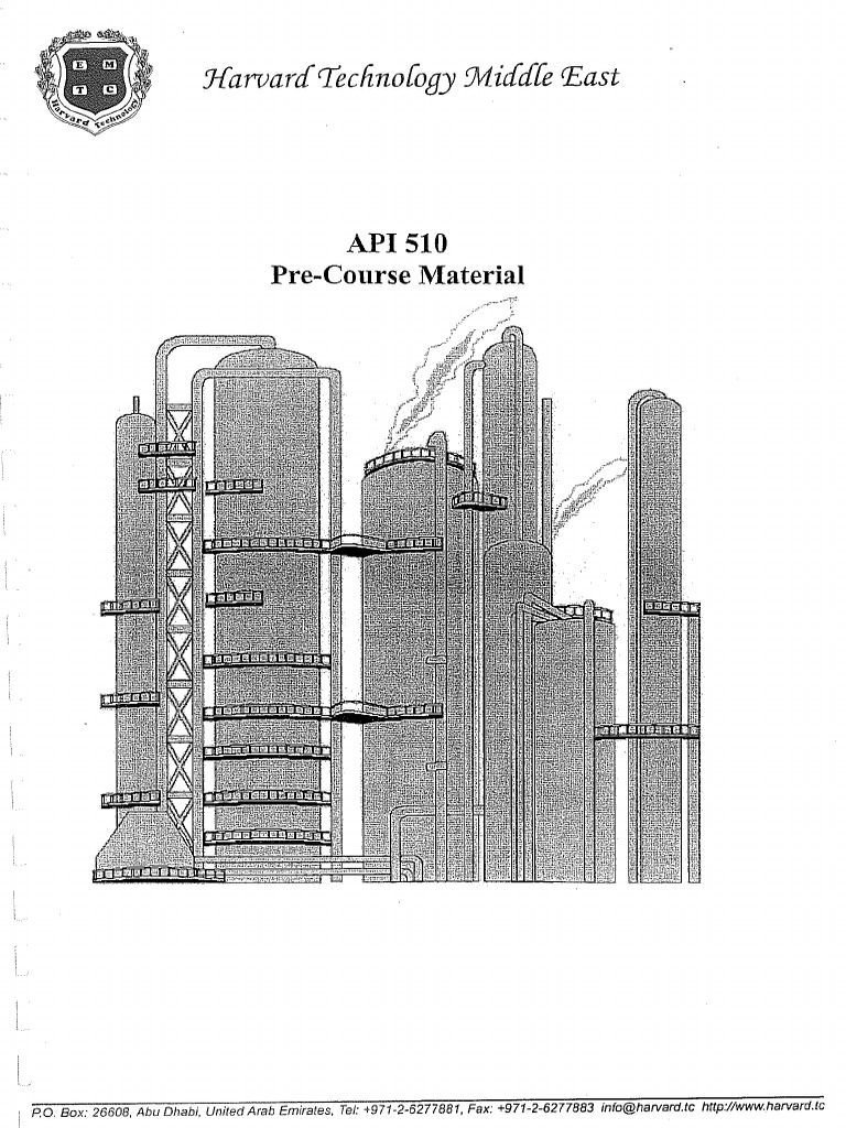 API 510 Pre Course Material PDF