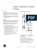 3-FIB Fiber Optic Communications Interface Install Sheet