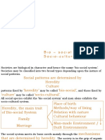 Bio-Social and Socio-Cultural Units