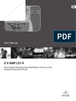 X V-Amp Lx1-X: User Manual