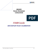 Bruker Pulse Program Catalogue