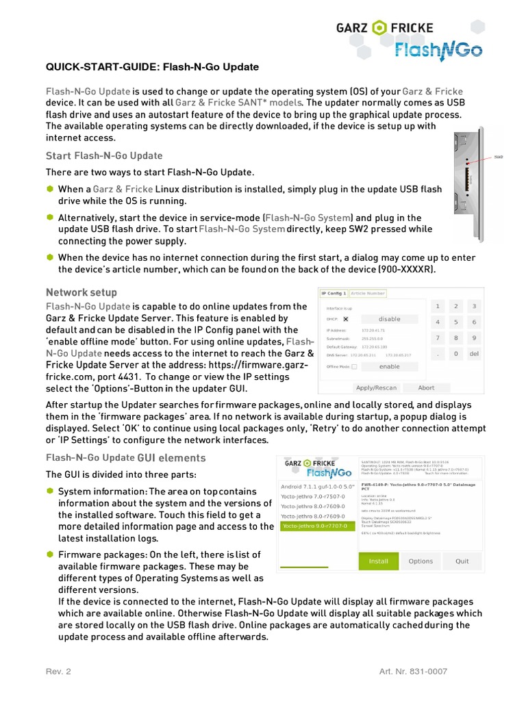 Flash-N-Go Update Quick Start Guide | PDF