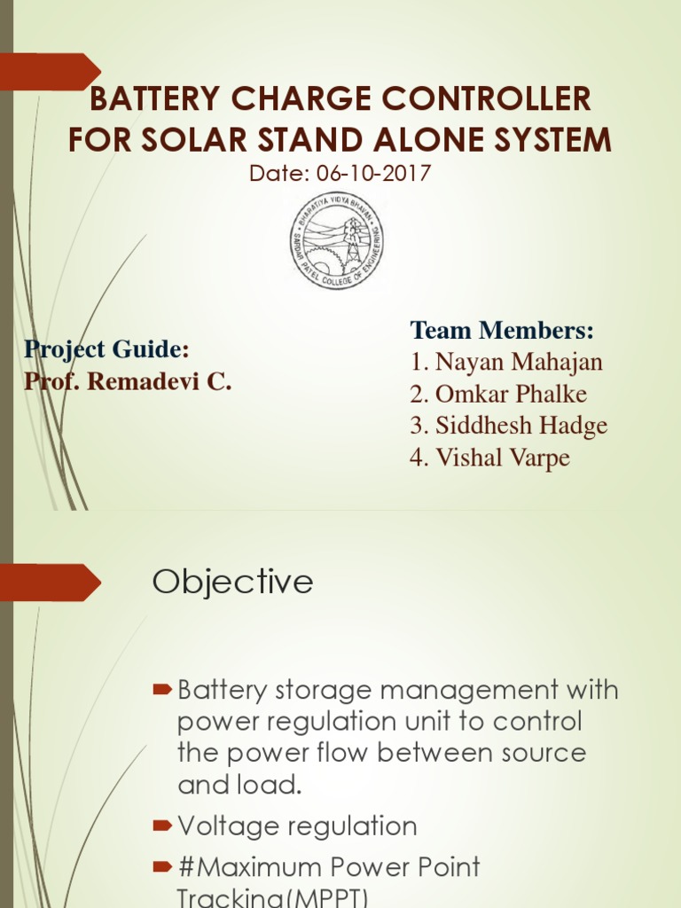 Solar Battery Charge Controller Guide | PDF | Science & Mathematics ...