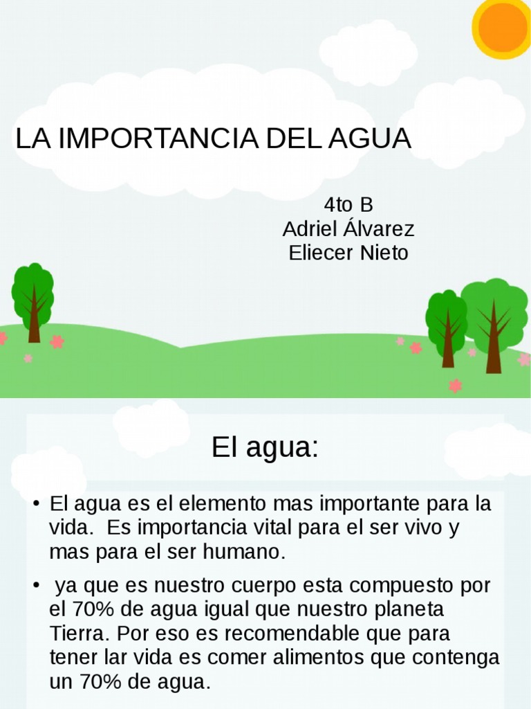 Importancia del Agua para la Vida | PDF | Tierra | Agua