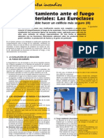 Las Euroclases: clasificación de materiales por comportamiento al fuego