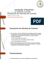 Instrumentação Industrial - Valvulas de Controle, Professora Denise