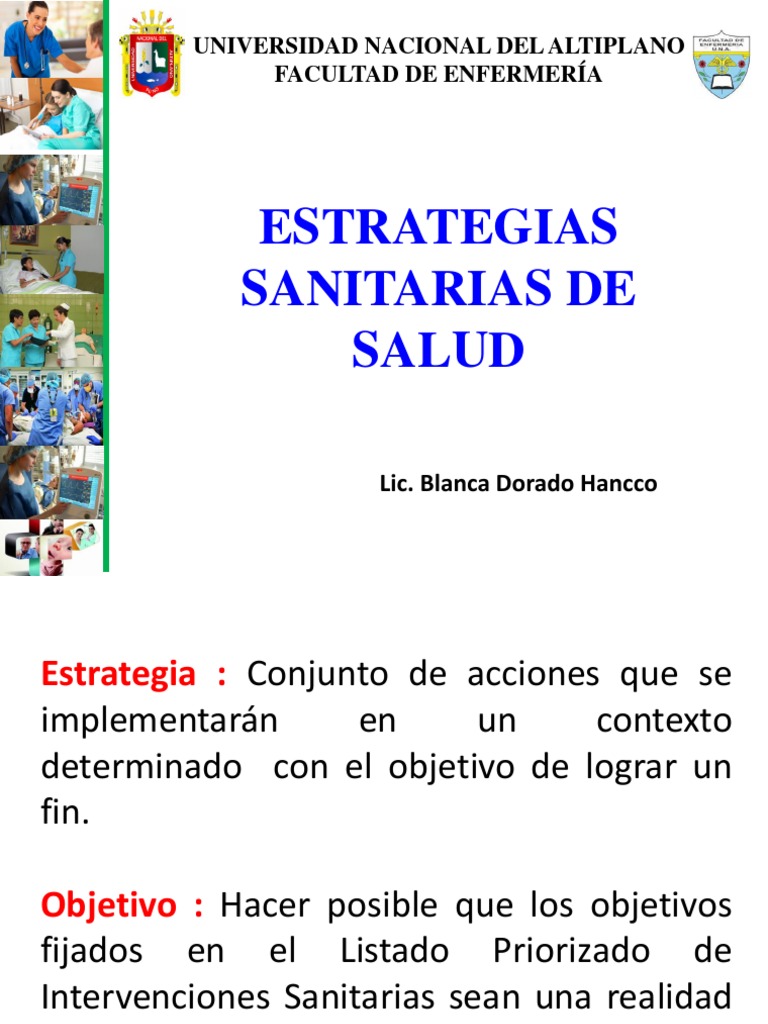 Estrategias Sanitarias del MINSA 2025 | PDF | Asistencia sanitaria ...