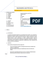 Sillabus Ing Geotecnica Ing. Ronald Vera Gallegos 2018