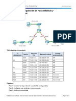 2.2.2.4 Packet Tracer - Configuring IPv4 Static and Default Routes PDF