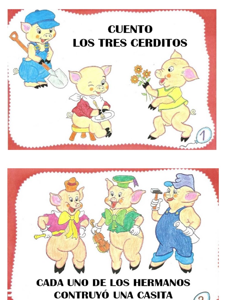 Cuento Los Tres Cerditos En Imagenes Pdf