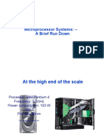 Microprocessor Systems: - A Brief Run Down