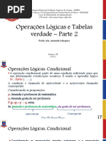 Operações Lógicas - Parte 2