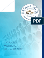 Catálogo de materiais pré-fabricados A. R. Casanova