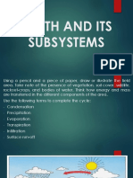 Earth's Subsystems and Their Interactions