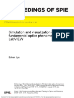 Proceedings of Spie: Simulation and Visualization of Fundamental Optics Phenomenon by Labview