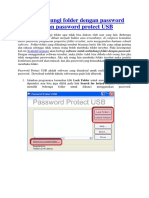 Cara Melindungi Folder Dengan Password Menggunakan Password Protect USB