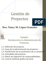 Unidad I. Introducción a La Administración de Proyectos