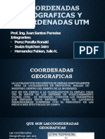 Coordenadas geográficas y UTM