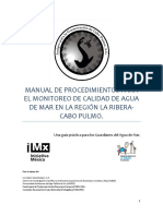 Mexico Manual de Monitero de Calidad Del Agua de Mar Accp 2013