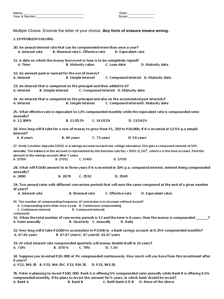 Gen Math | PDF | Compound Interest | Interest
