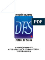 Futbol de Salon-normas Generales 2014