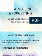 Remembering & Forgetting