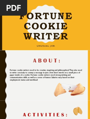 fortune cookie writer