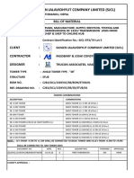 Sanjen Jalavidhyut Company Limited (SJCL) : Bill of Material Project