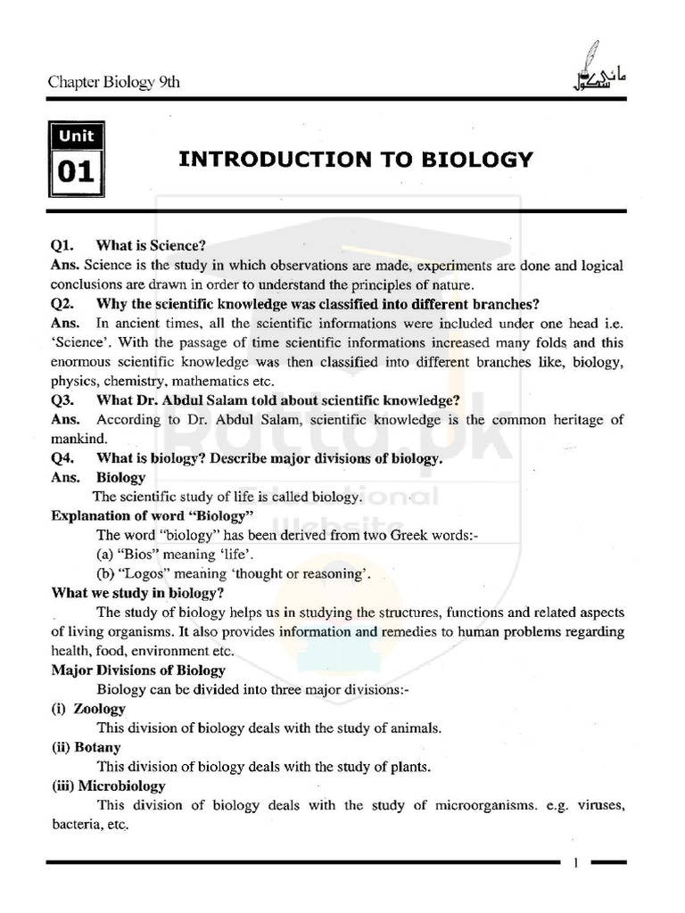 paper presentation for 9th class biology