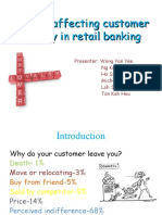Factor Affecting Customer Loyalty in Retail Banking