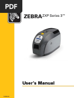 Zebra ZXP Series 3 Card Printer User Manual