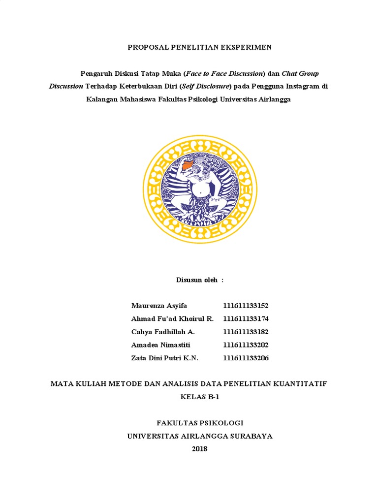 Proposal Penelitian Eksperimen Kuanti
