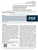 Growth Curve Analysis Rhizobium Leguminosarum Using Voltage Produced Microbial Fuel Cell