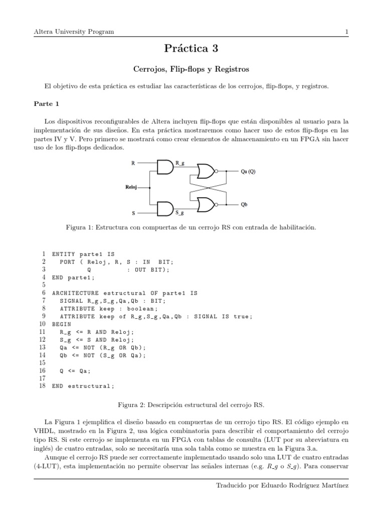 Lab3 VHDL PDF | PDF | Vhdl | Tecnología digital