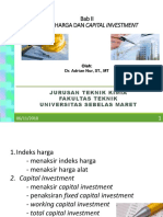 Indek Harga Dan Capital Investment