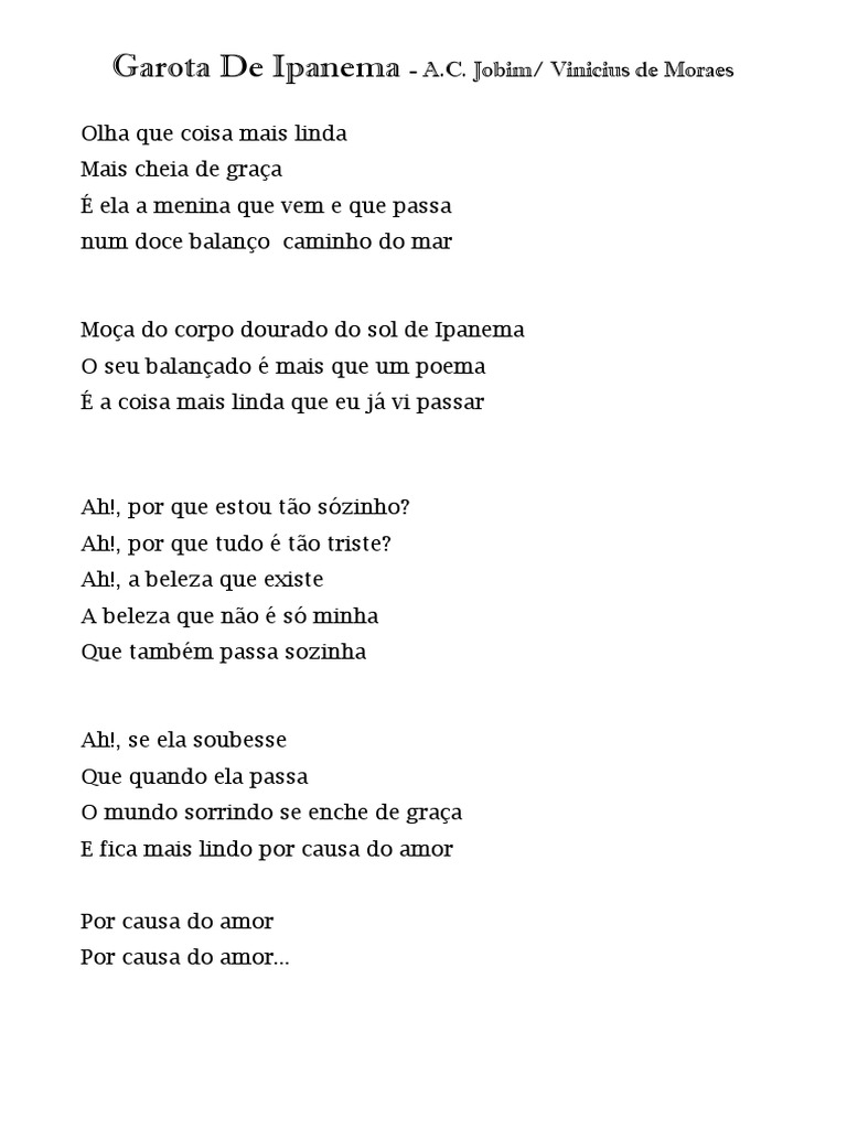 Coisa mais linda Lyrics 