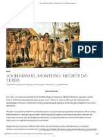 Resumo John Manuel Monteiro - Negros Da Terra - História Do Brasil