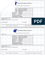 Global Pinoy Remittance and Services: Bills Payment Transaction Summary