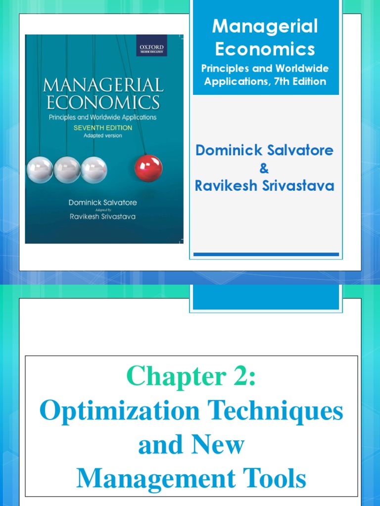Optimization Techniques in Economics | PDF | Derivative | Slope