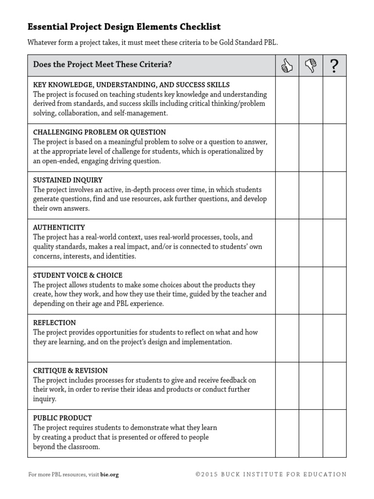 Essential Project Design Elements PDF | PDF