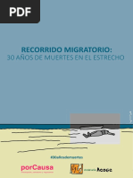 30 AÑOS DE MUERTES EN EL ESTRECHO. Informe de Por Causa y Andalucía Acoge. 