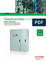 Technical Data Sheet: PXW Ac Ups System