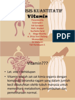 Analisis Kuantitatif Vitamin