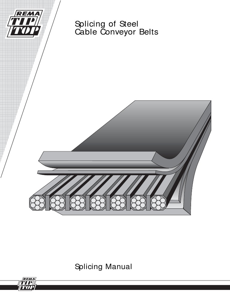 TIP TOP Steel cord splicing manual Belt (Mechanical) Natural Rubber