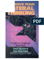 Improve Your Lateral Thinking - Paul Sloane