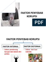 Faktor Penyebab Korupsi